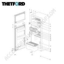 Frigorifero Trivalente Thetford N4145E+ 141L | Accessoricampershop.com