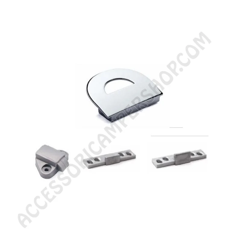 Maniglia Incasso V1706 Cromata per Antine | Accessoricampershop.com