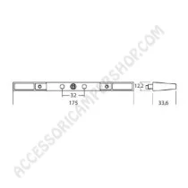 Maniglia Incasso V1917 Cromo Lucido per Antine | Accessoricampershop.com