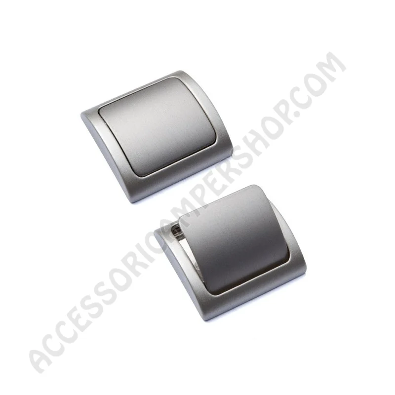 Maniglia Incasso V1149 Push Lock Cromo Lucido | Accessoricampershop.com