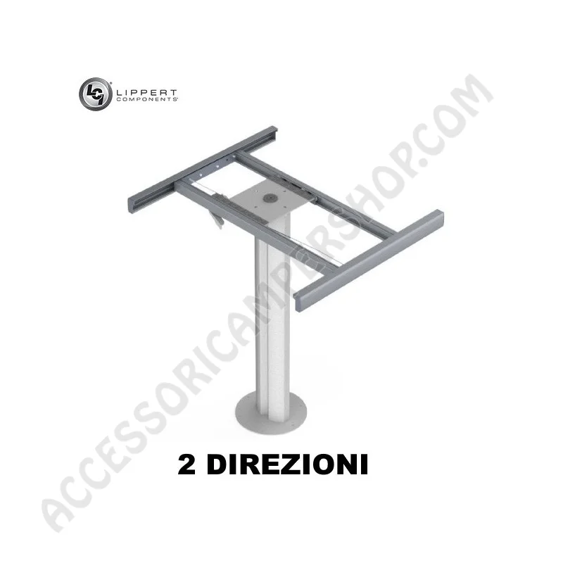Gamba Tavolo 2 Direzioni Planet Lippert per Camper | Accessoricampershop.com