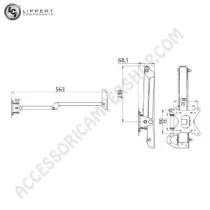 Porta TV LCD a Braccio Mod.12483 | Accessoricampershop.com