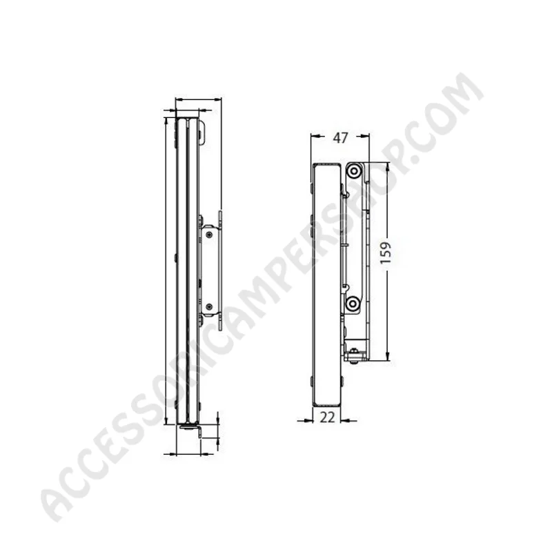 Supporto TV LCD Regolabile LIPPERT 12585 | Accessoricampershop.com