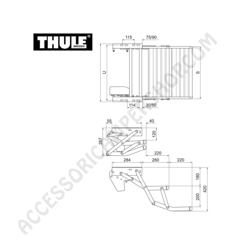 Gradino Elettrico Thule Double Step 12V per Camper | Accessoricampershop.com
