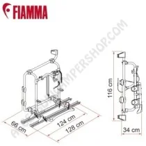 Porta-bici Fiamma Carry-Bike E-Bike per Furgoni | Accessoricampershop.com