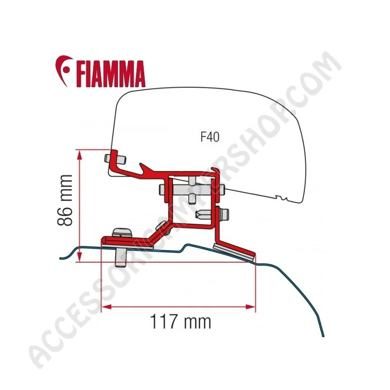 Kit Ford Custom L2 per Tendalino Fiamma F40VAN | Accessoricampershop.com