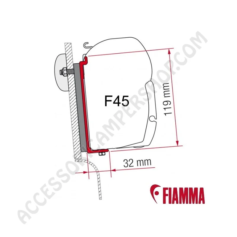 Adattatore High Roof Westfalia per Tendalini Fiamma F45 | Accessoricampershop.com