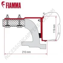 Adattatore Staffe KIT MERCEDES VITO per Tendalini Fiamma | Accessoricampershop.com