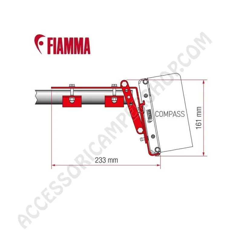 Kit Roof Rail per Tendalini Fiamma F45 F70 | Accessoricampershop.com