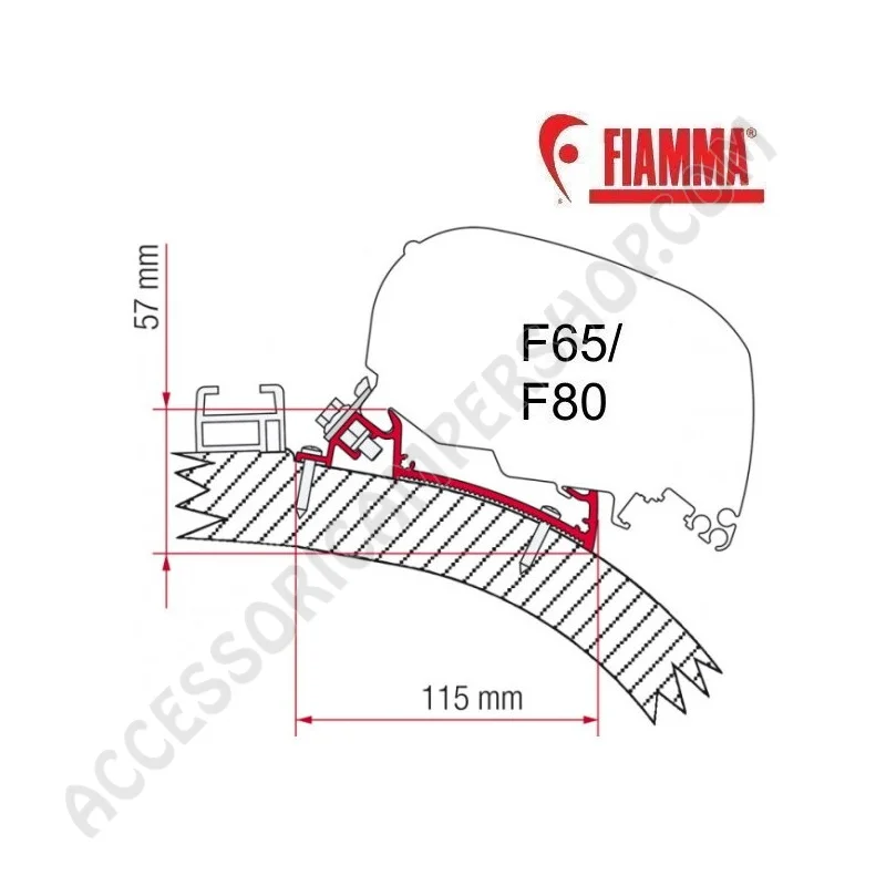 Adapter Carthago Chic 490 per Tendalini Fiamma | Accessoricampershop.com