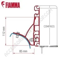KIT ADAPTER STAFFA PER TENDALINI FIAMMA RENAULT TRAFIC | Accessoricampershop.com