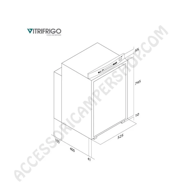 Frigorifero Trivalente Vitrofrigo 92L Compatto | Accessoricampershop.com