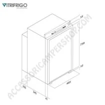Frigorifero Trivalente Vitrofrigo 72L Compatto | Accessoricampershop.com