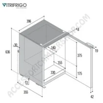 Frigorifero a Compressione Vitrofrigo C50i 50L | Accessoricampershop.com