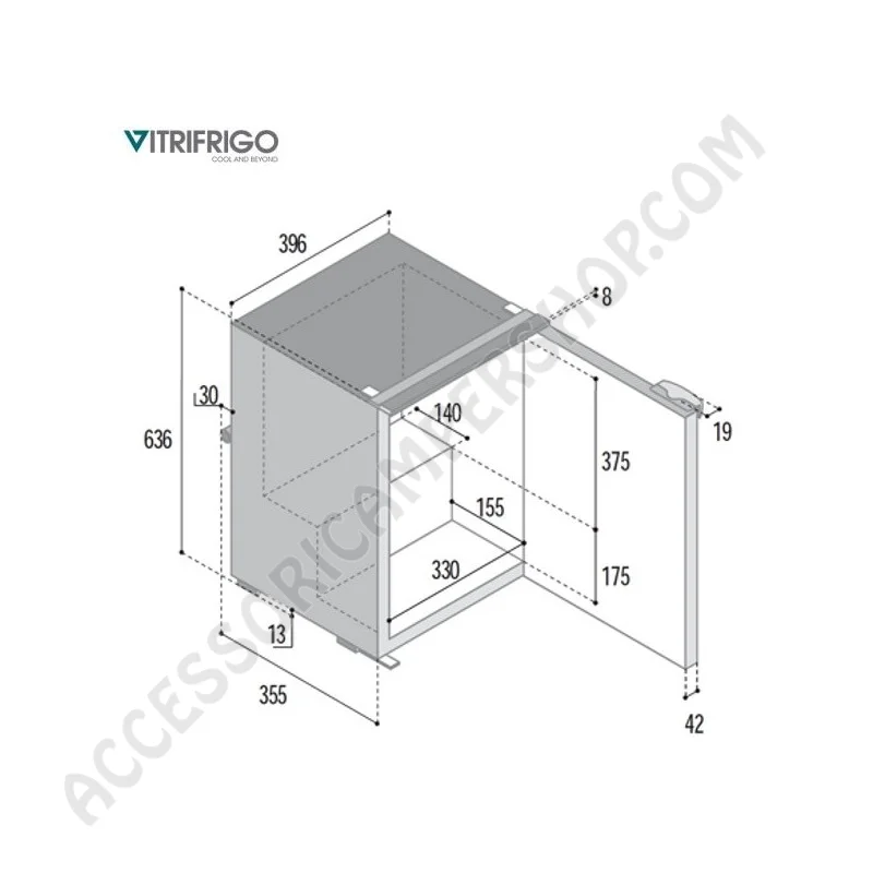 Frigorifero a Compressione Vitrofrigo C50i 50L | Accessoricampershop.com