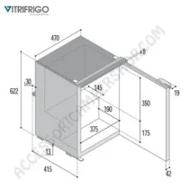 Frigorifero a Compressione Vitrofrigo C60i 60L | Accessoricampershop.com