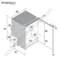 Frigorifero a compressione Vitrofrigo C85i 85L | Accessoricampershop.com