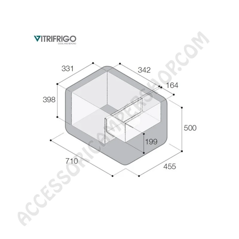 Frigo Freezer Portatile Vitrifrigo VF55P 55L | Accessoricampershop.com