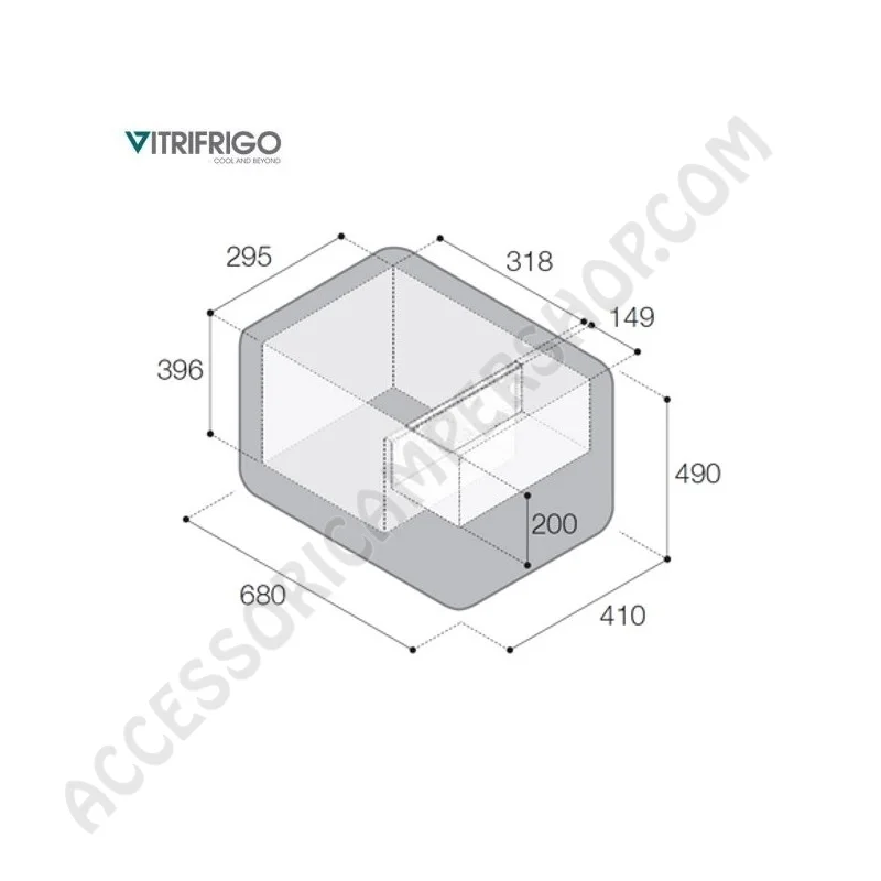 Frigo Freezer Portatile Vitrifrigo VF45P 45L | Accessoricampershop.com