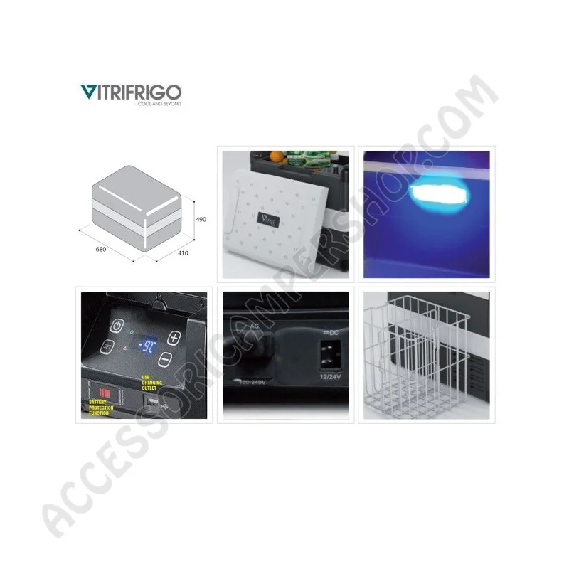 Frigo Freezer Portatile Vitrifrigo VF45P 45L | Accessoricampershop.com