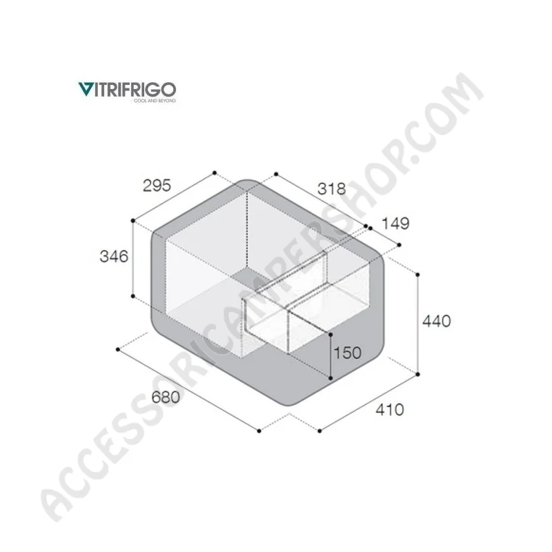 Frigo-Freezer Portatile VITRIFRIGO VF35P 35L | Accessoricampershop.com