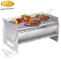 Griglia Pieghevole Inox 6-8 Persone per Campeggio | Accessoricampershop.com