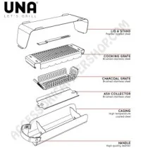 Barbecue da Tavolo Portatile Turchese | Accessoricampershop.com