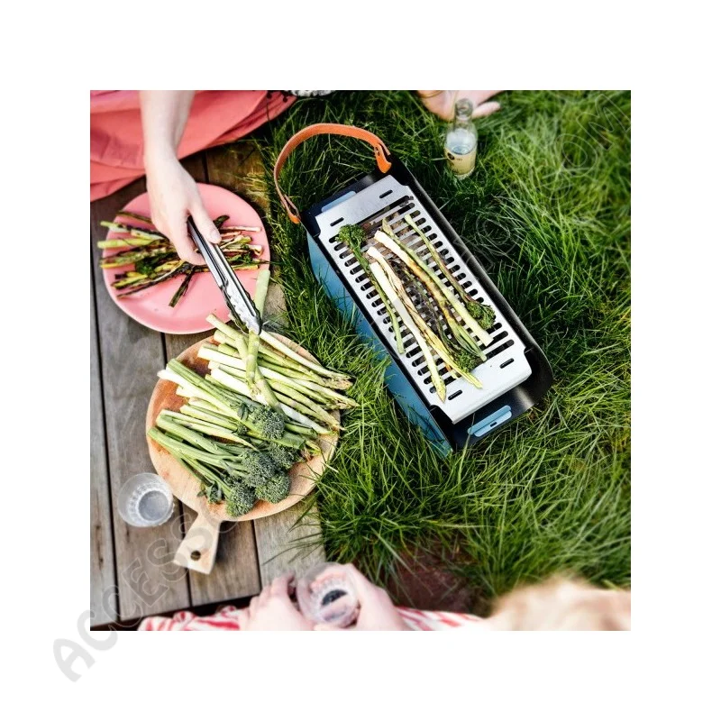 Barbecue da Tavolo Portatile Turchese | Accessoricampershop.com