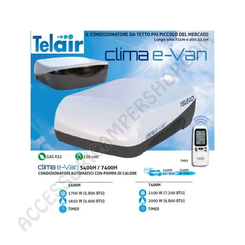 Condizionatore TELAIR CLIMA E-VAN 5400H per Camper | Accessoricampershop.com