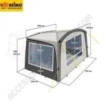 Tenda Veranda Gonfiabile Antigua Air per Van | Accessoricampershop.com