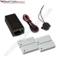 KIT MODULO INTERFACCIA CON 4 SENSORI RAPTOR DETECT PER SISTEMA DI ALLARME CON SENSORI MAGNETICI DI CAMPER MOTORHOME CARAVAN O RO