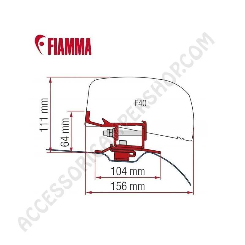 Adapter PSA per tendalino Fiamma F40VAN | Accessoricampershop.com