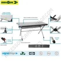 Tavolo Titanium Axia 6 Brunner Pieghevole da Campeggio | Accessoricampershop.com