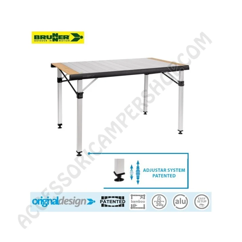 Tavolo Pieghevole Brunner QUADRA TROPIC 4 | Accessoricampershop.com