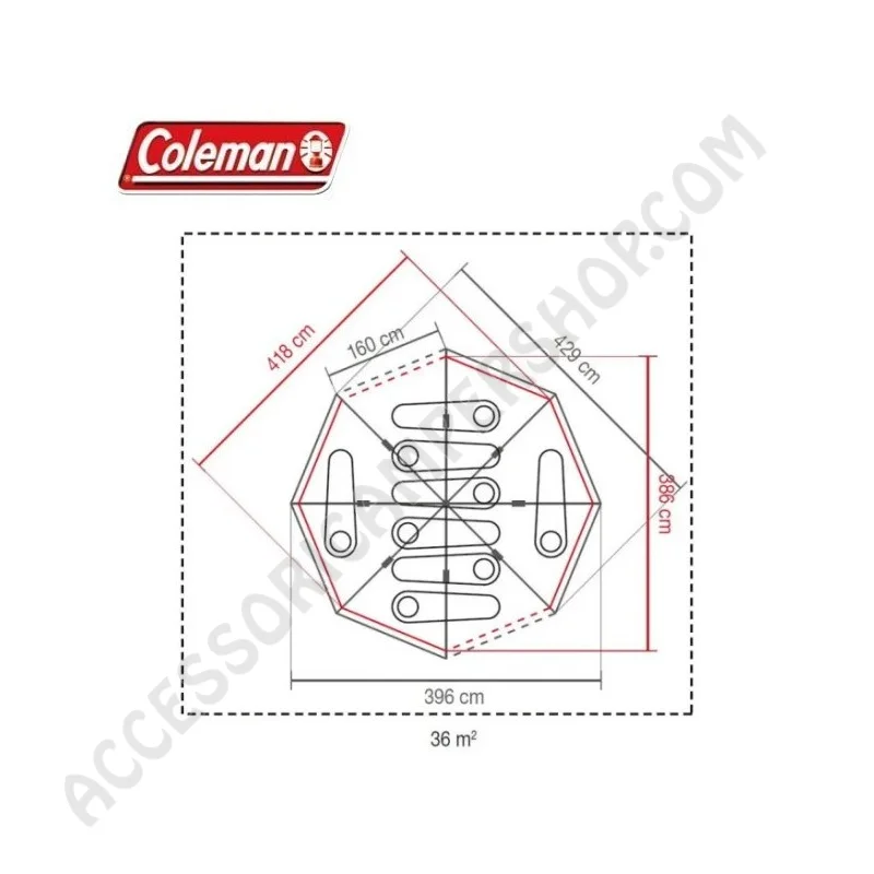 Tenda Octagon Blackout 8 Posti Multiuso | Accessoricampershop.com