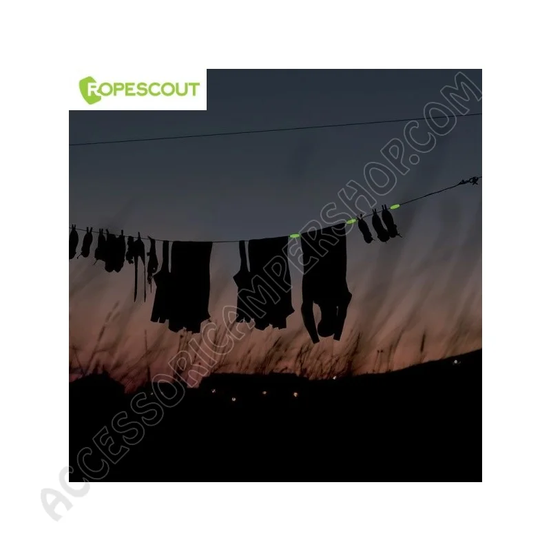 Clip Luminescenti Segnafuni ROPESCOUT 8 Pezzi | Accessoricampershop.com