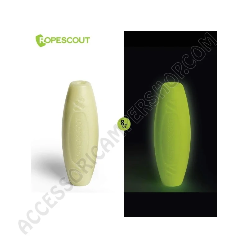 Clip Luminescenti Segnafuni ROPESCOUT 8 Pezzi | Accessoricampershop.com
