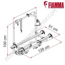 Porta-bici per Timone Caravan Fiamma Carry-Bike XL A Pro | Accessoricampershop.com