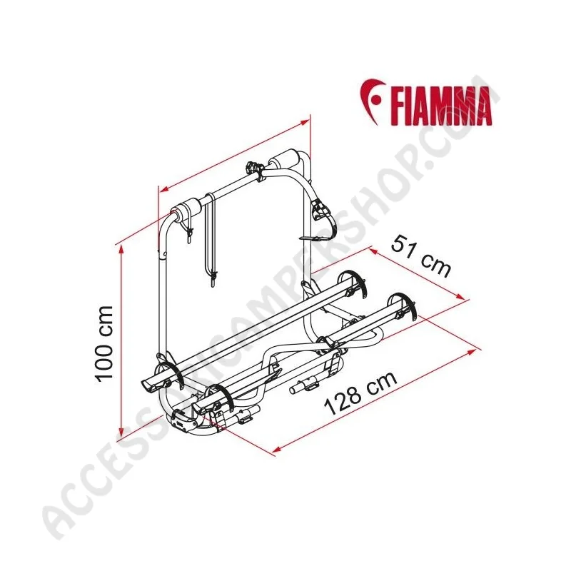Porta-bici per Timone Caravan Fiamma Carry-Bike XL A Pro | Accessoricampershop.com