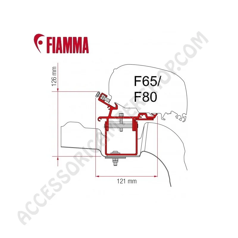 Adapter Kit VW Crafter per Tendalini Fiamma | Accessoricampershop.com