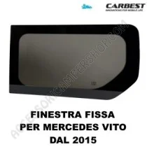 Finestra FISSA VETRO Carbest per Mercedes Vito 2015 | Accessoricampershop.com