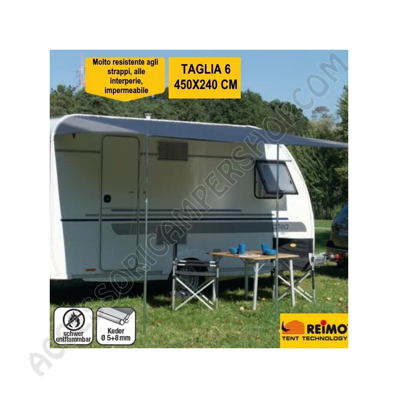 Tendalino tettoia parasole COMO TG7 500x240 | Accessoricampershop.com
