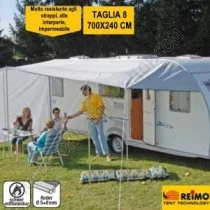 Tendalino tettoia parasole COMO 700x240 | Accessoricampershop.com