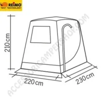 Tenda Veranda Posteriore Trapez Premium per Van | Accessoricampershop.com