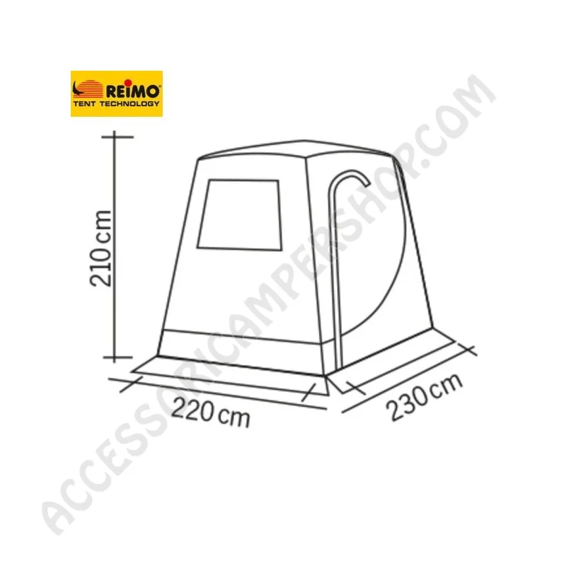 Tenda Veranda Posteriore Trapez Premium per Van | Accessoricampershop.com