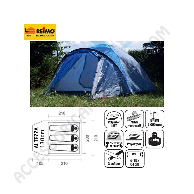 Tenda Igloo Timberline 3 Reimo per Campeggio | Accessoricampershop.com