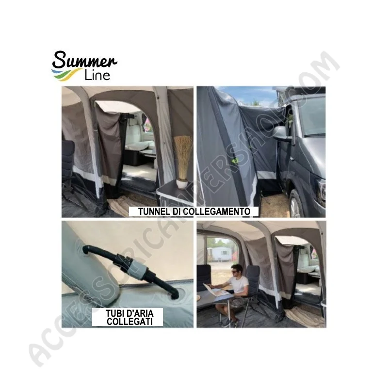 Veranda Pneumatica Gonfiabile Barrani Air 240-295 cm | Accessoricampershop.com