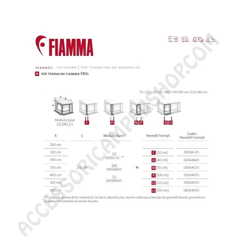 Veranda Fiamma Privacy Room 300 per Camper | Accessoricampershop.com
