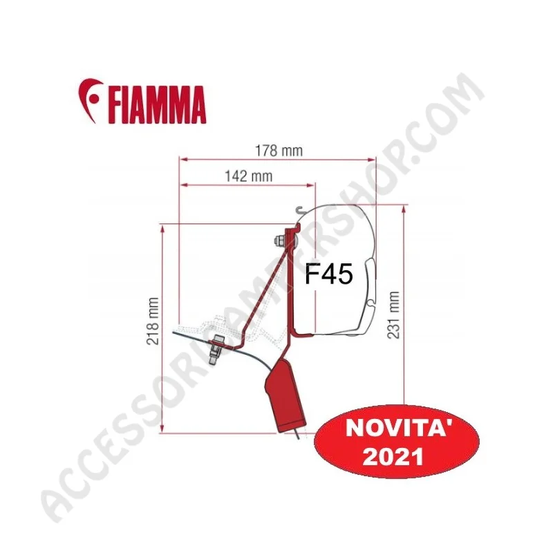 Staffe Ford Custom Nugget per Tendalini Fiamma F45 | Accessoricampershop.com