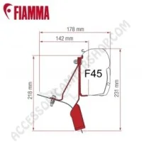 Staffe Ford Custom Nugget per Tendalini Fiamma F45 | Accessoricampershop.com